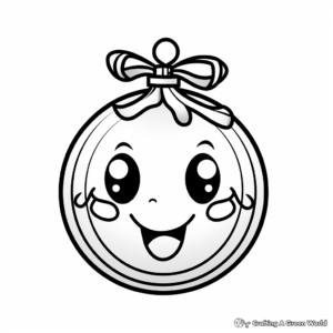 Christmas Ball Ornament Coloring Pages 1