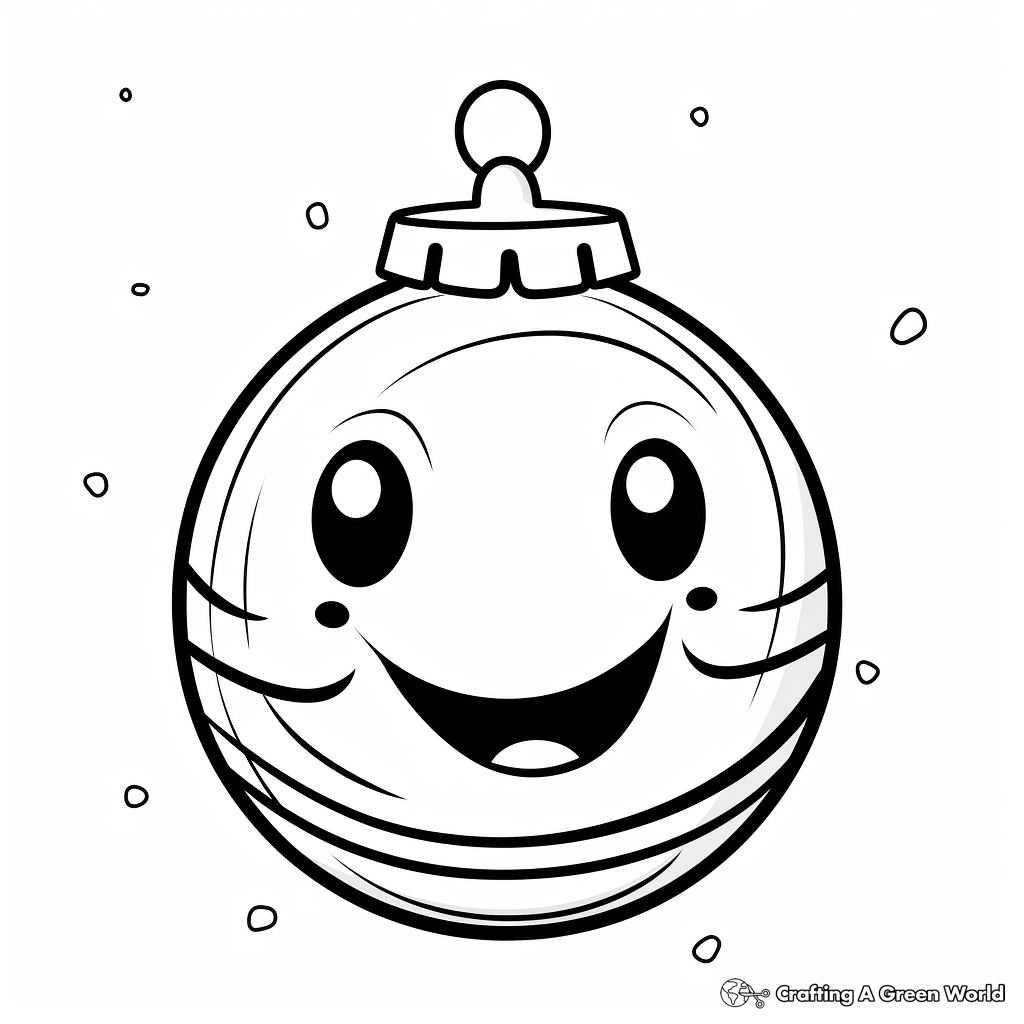 Christmas Ball Ornament Coloring Pages 2
