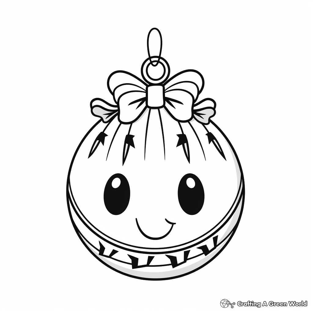 Christmas Ball Ornament Coloring Pages 4