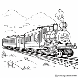 Circus Train Coloring Pages 2