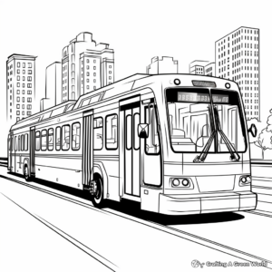 City Metro Bus Coloring Sheets 3