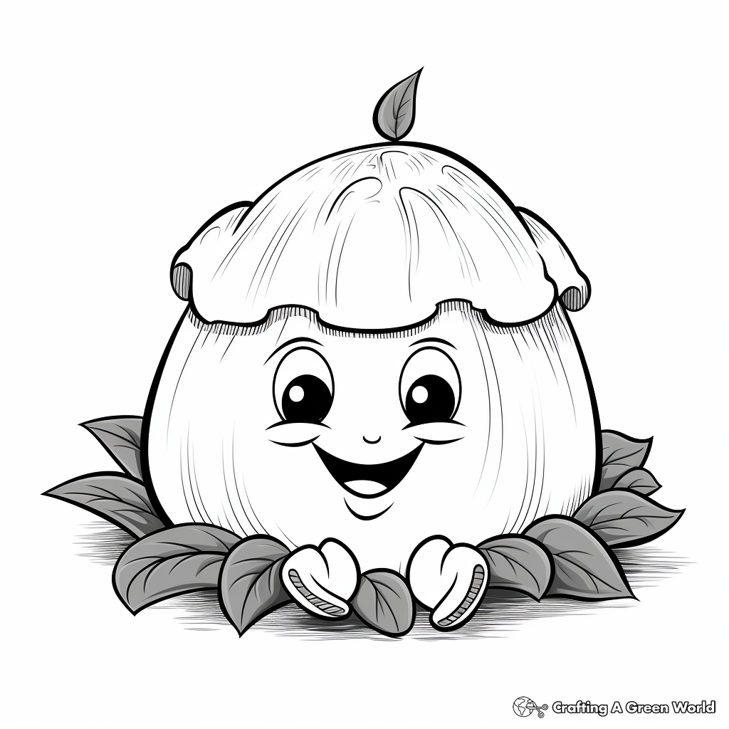 Clam and Seaweed Coloring Pages for Children 4