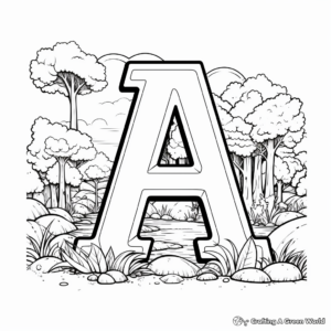 Classic A-Z Alphabet Coloring Pages 3