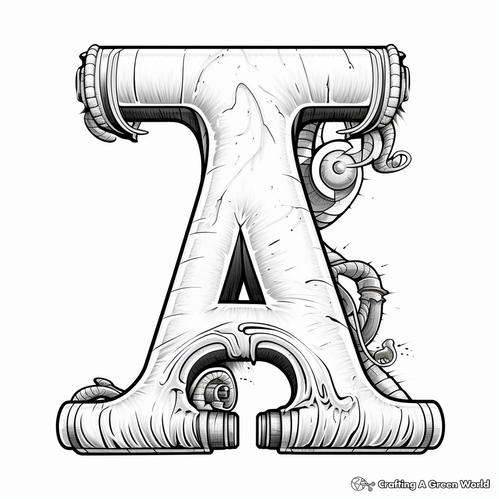 Classic A-Z Alphabet Coloring Pages 4