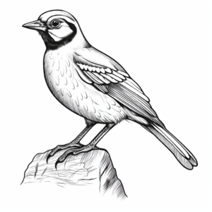 Classic Blue Jay Coloring Pages 4