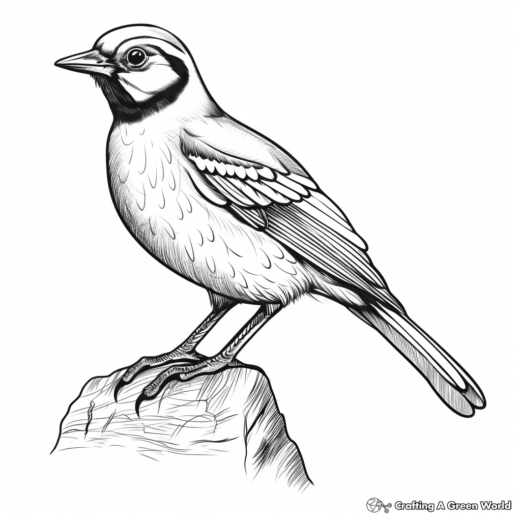 Classic Blue Jay Coloring Pages 4