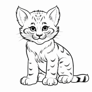 Classic Bobcat Coloring Pages 3