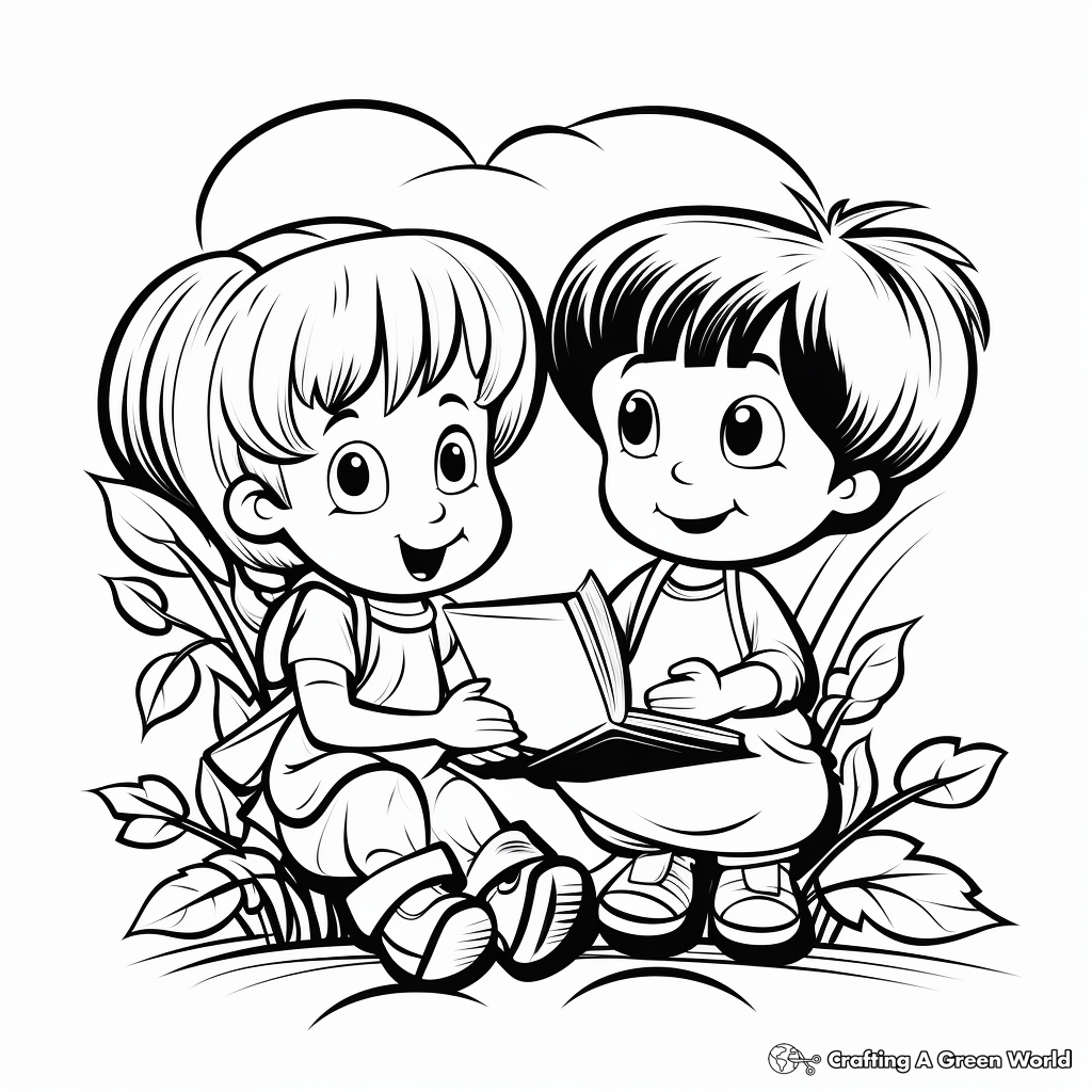 Classic Fairy Tale Book Coloring Pages 1