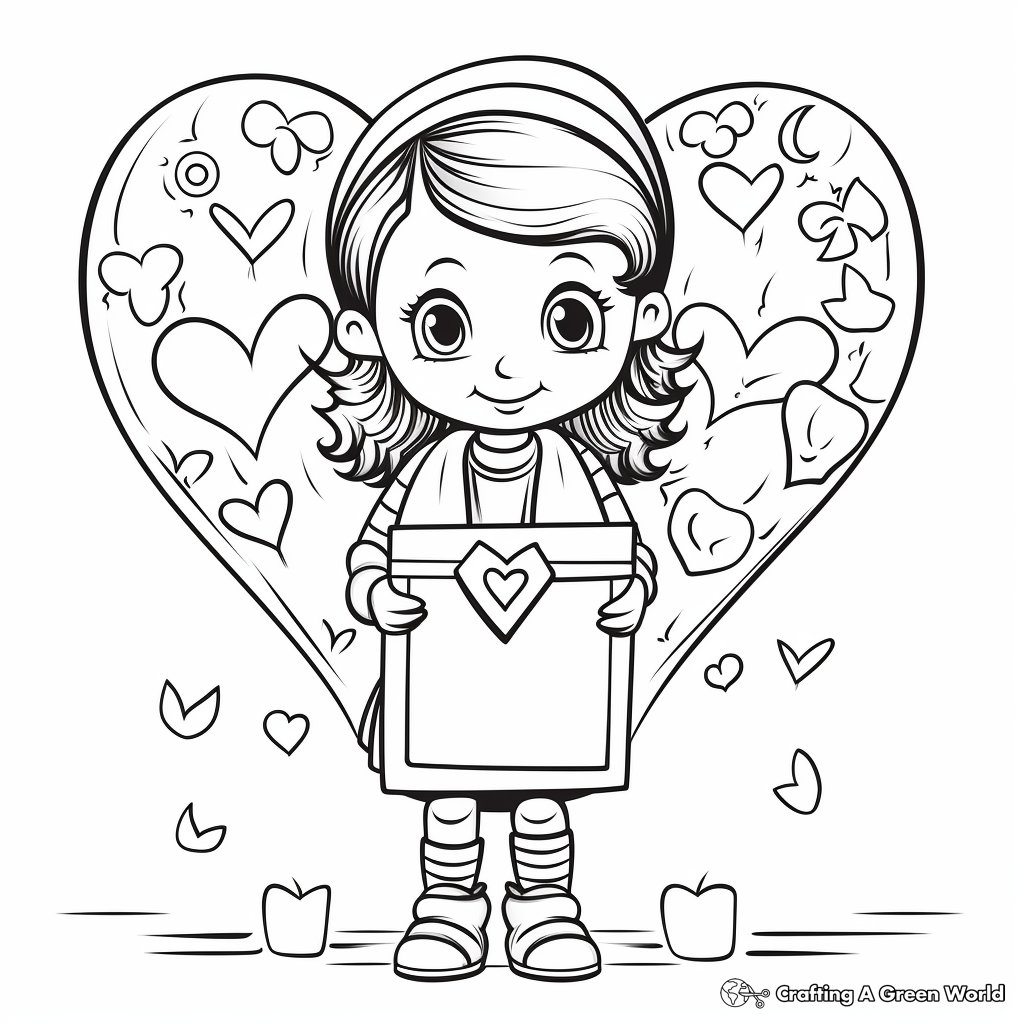 Classic Love Letters Coloring Pages 2