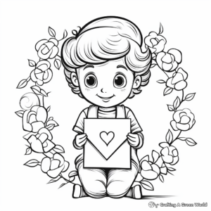 Classic Love Letters Coloring Pages 3