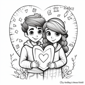 Classic Love Letters Coloring Pages 4