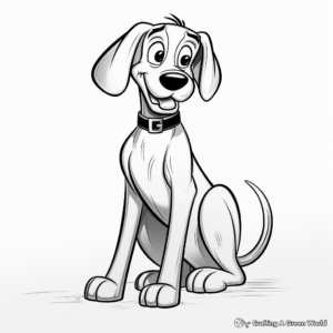Classic Pluto Disney Coloring Pages 1