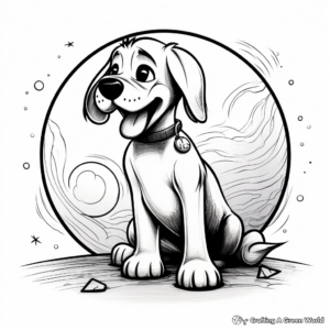 Classic Pluto Disney Coloring Pages 2