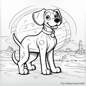 Classic Pluto Disney Coloring Pages 4