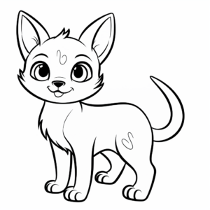Classic Siamese Cat Coloring Pages 2