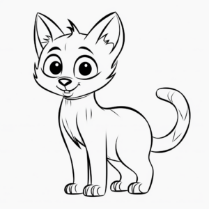 Classic Siamese Cat Coloring Pages 4