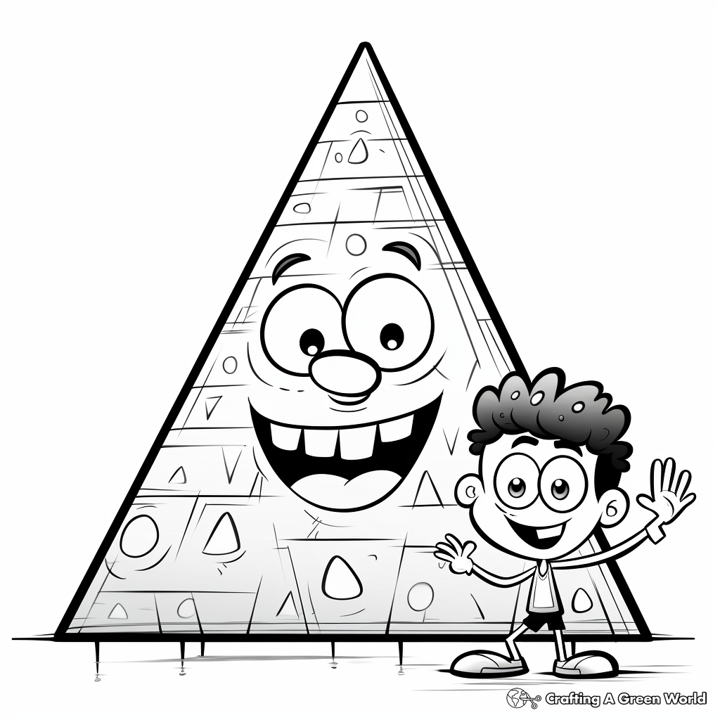 Classic Trapezoidal Pyramid Coloring Pages 1