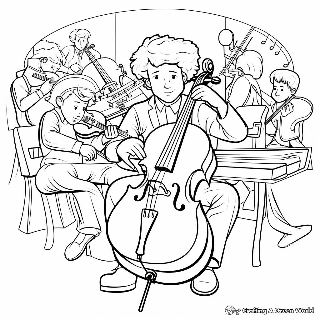 Classical Music Themed Coloring Pages 2