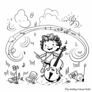 Classical Music Themed Coloring Pages 4