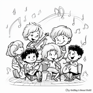 Classical Symphony Coloring Sheets for Kids 2
