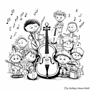 Classical Symphony Coloring Sheets for Kids 3
