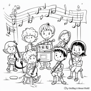 Classical Symphony Coloring Sheets for Kids 4