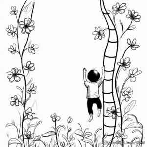Climbing Clematis Vine Coloring Pages for All Ages 2