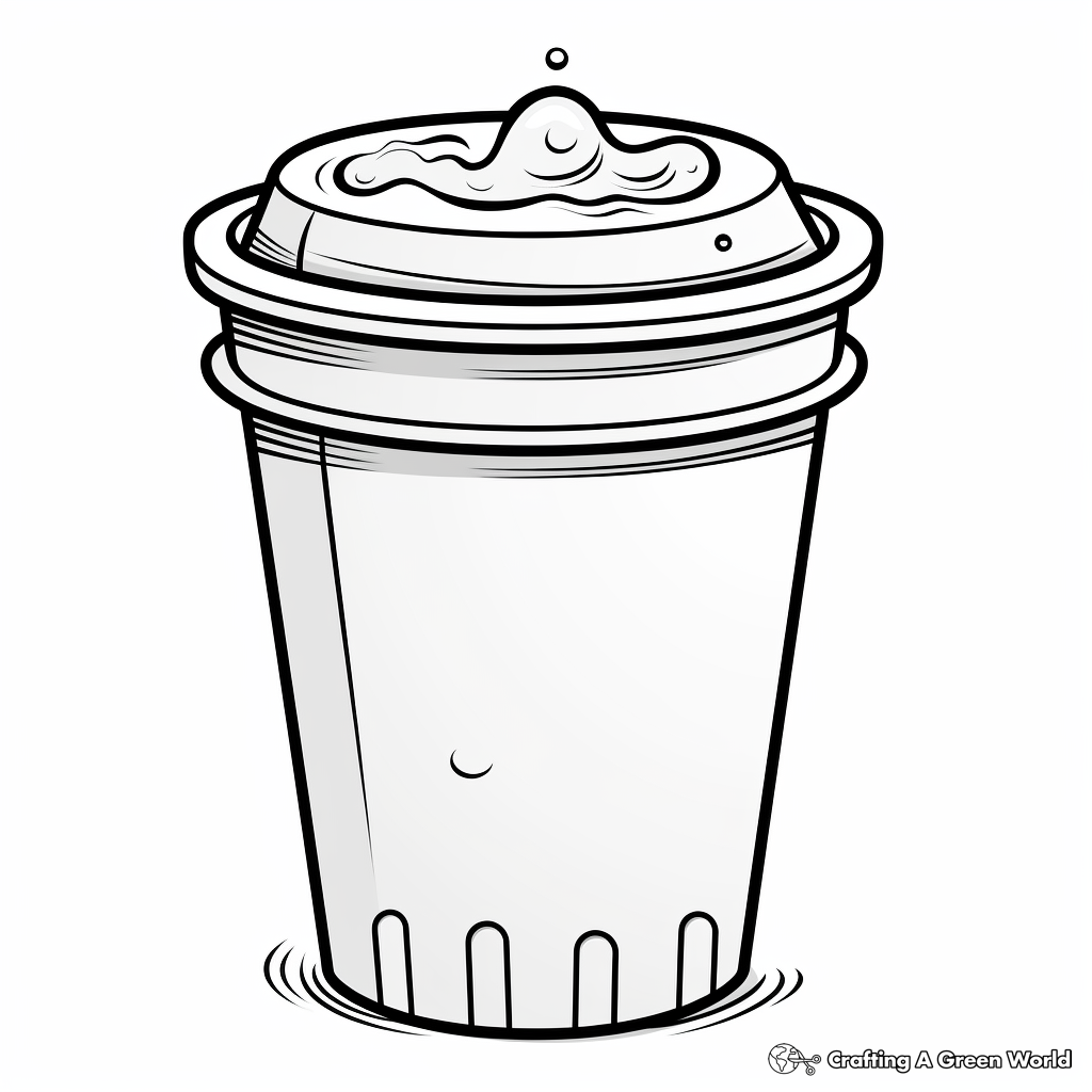 Coffee Can Coloring Pages for Coffee Lovers 4