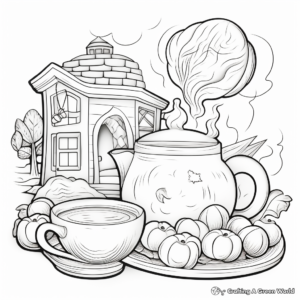 Coffee Culture Inspired Coloring Pages 1