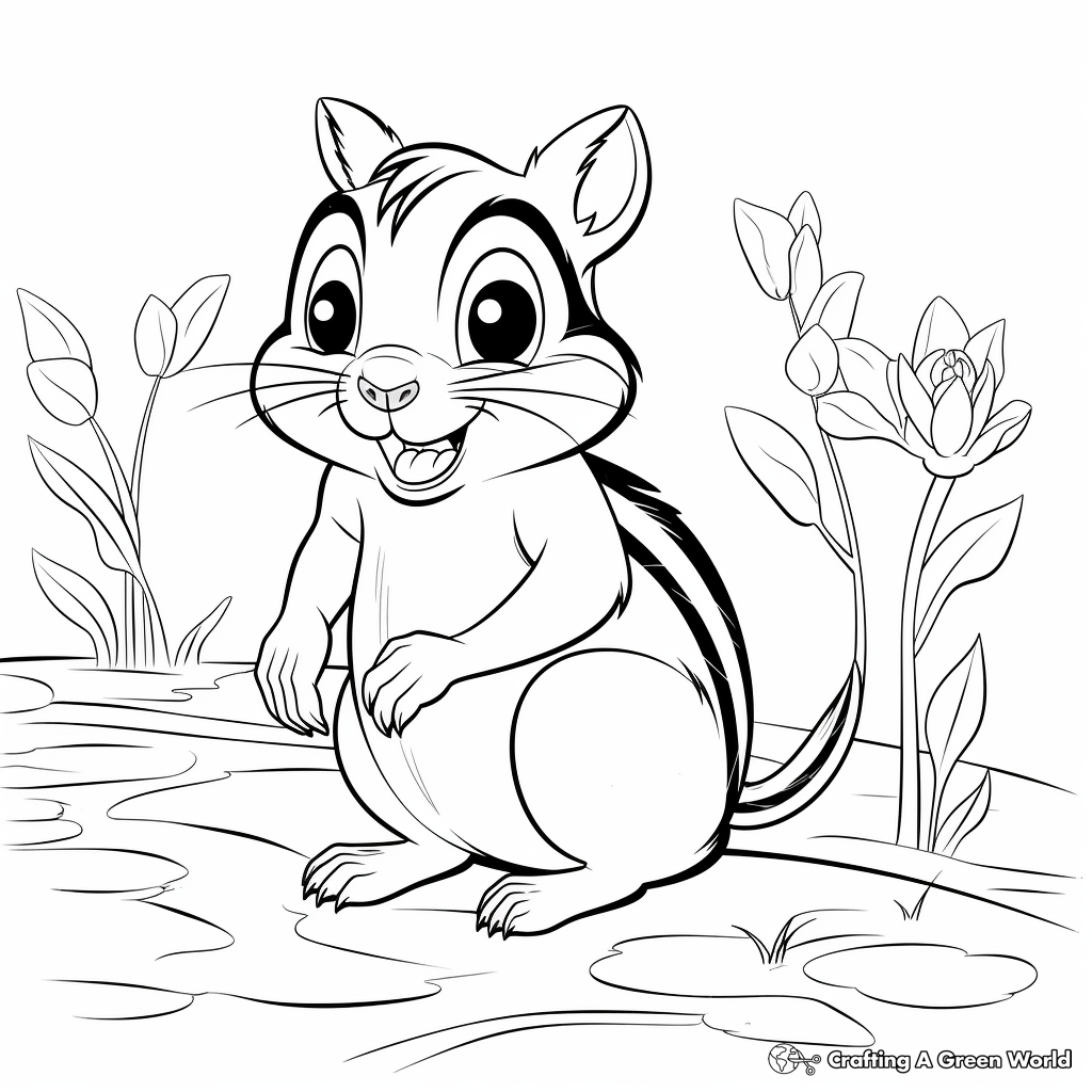 Color and Learn: Chipmunk Species Coloring Sheets 2
