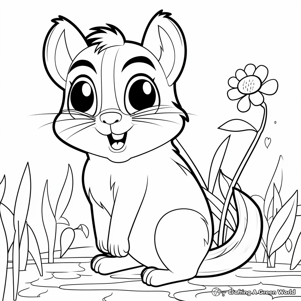 Color and Learn: Chipmunk Species Coloring Sheets 3