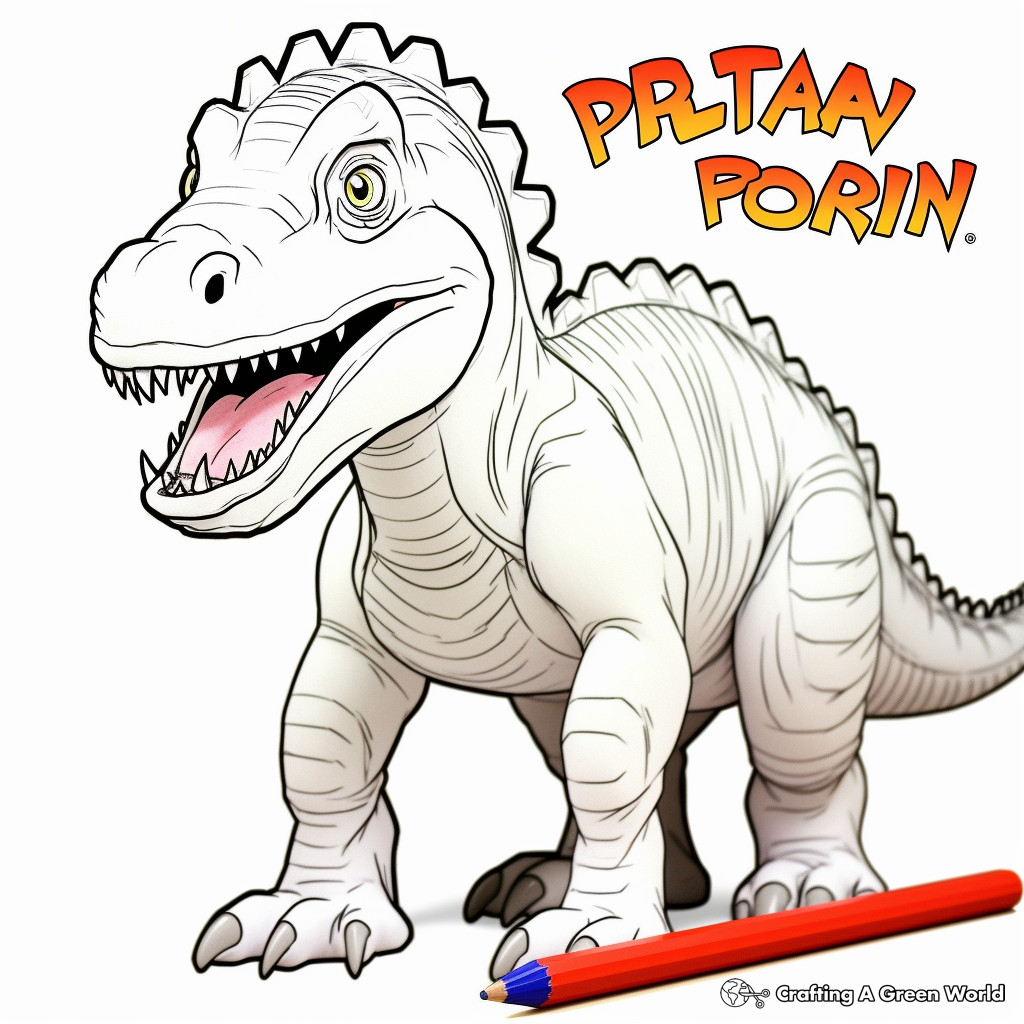 Color and Learn: Dinosaur Facts Coloring Pages 3