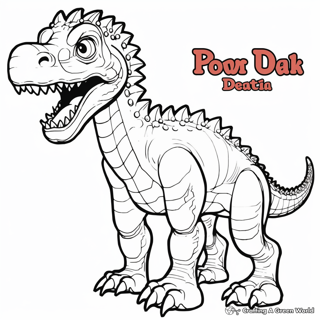 Color and Learn: Dinosaur Facts Coloring Pages 4