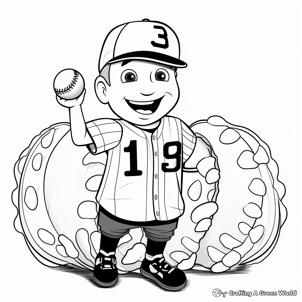 Color by Number Clam Coloring Pages 3
