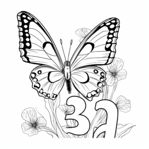 Color by Number: Butterfly Edition 2