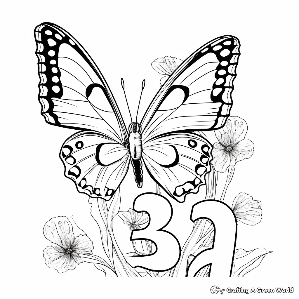 Color by Number: Butterfly Edition 2