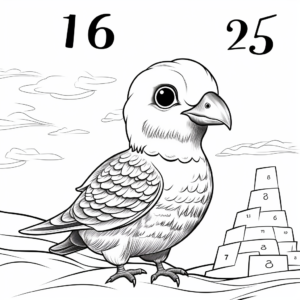 Color by Number: Puffin Edition Coloring Pages 3