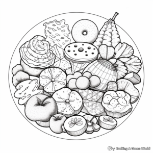Color Learning: Nutty Nuts Food Group Coloring Pages 4