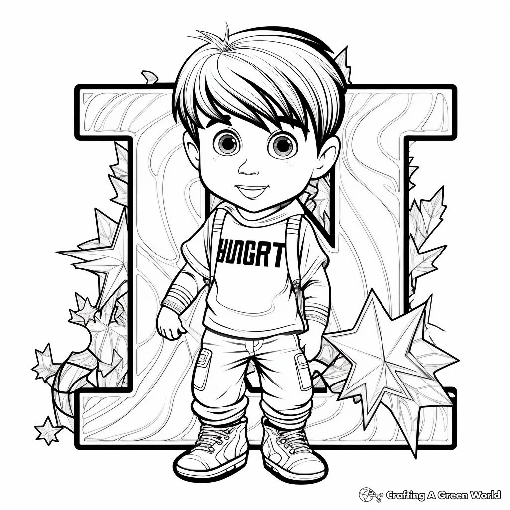 Color Your Name Alphabet Coloring Pages 1