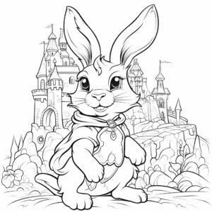 Color Your Own Bunny Fantasy Land Coloring Pages 2
