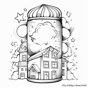 Colorful Aerosol Can Coloring Sheets 4
