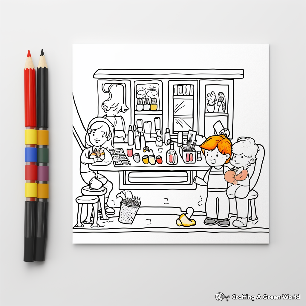 Colorful Bar Magnet Coloring Pages 1