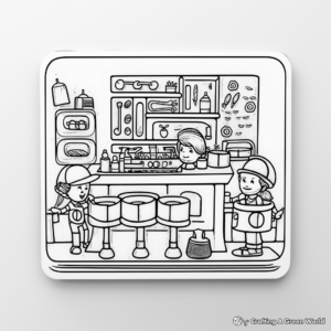 Colorful Bar Magnet Coloring Pages 3