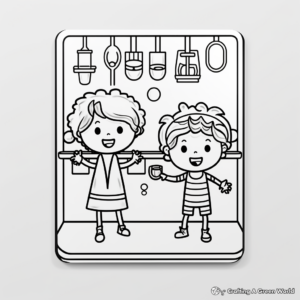 Colorful Bar Magnet Coloring Pages 4