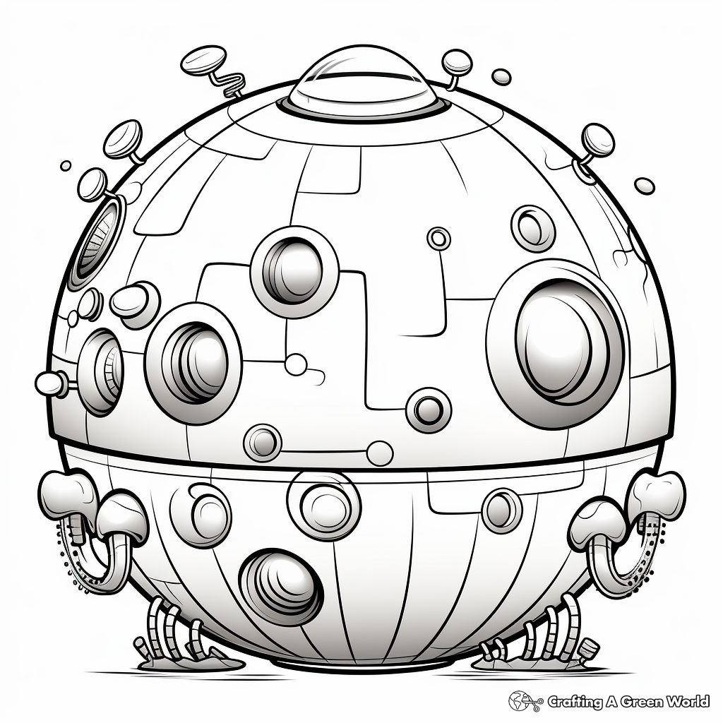 Colorful Bubble Sphere Coloring Pages 2