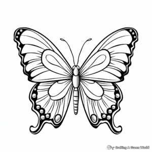 Colorful Butterfly & Insect Coloring Pages 2