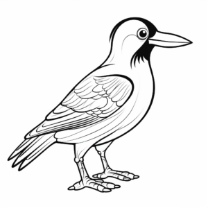 Colorful Cartoon Toucan Coloring Pages 3