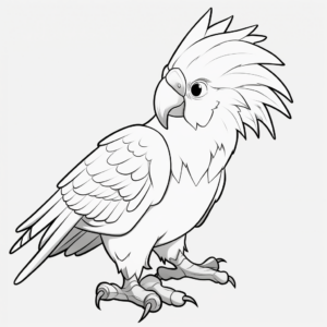 Colorful Ducorps' Cockatoo Coloring Pages 3