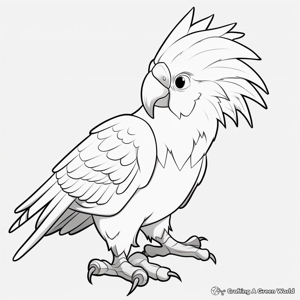 Colorful Ducorps' Cockatoo Coloring Pages 3