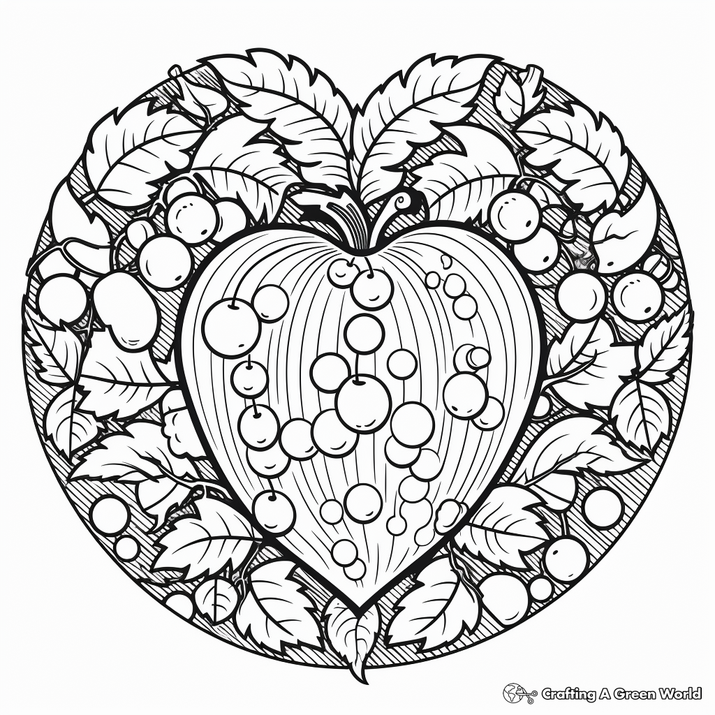 Colorful 'Love' Fruit of the Spirit Coloring Pages 4
